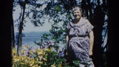 Illinois USA (1962): Wind Blowing Over Scenic Landscape With Elderly Woman In