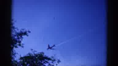 Illinois USA (1962): I View Of Jet Planes Flying Over Across A Clear Blue Sky