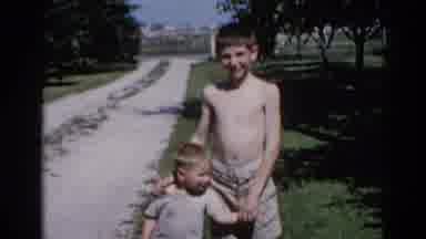 Illinois USA (1962): Brotherly Love Along Homestead Drive