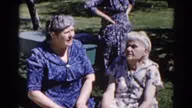 Illinois USA (1962): Family Outing Discussion Garden Park Outside Walking Taking