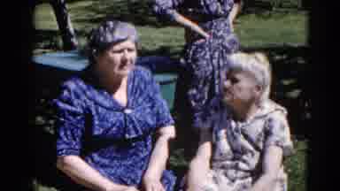 Illinois USA (1962): The Two Older Ladies Are Talking Something Interesting