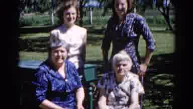Illinois USA (1962): Two Women Are Sitting In The Chair Two Other Women Are