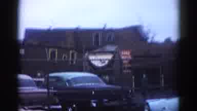 Illinois USA (1962): A Empty Area Of Buildings House And Gated Area Filled With