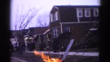 Illinois USA (1962): Officials Guard Sight Of Destruction Of Building In Active