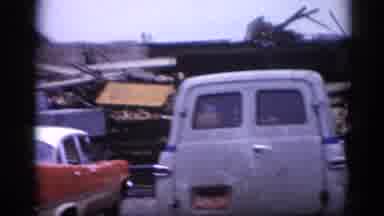 Illinois USA (1962): The Cars Were Parked In A Row And A Man Is Watching The Cars