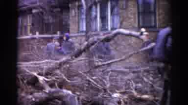 Illinois USA (1962): The Person Are Talking In The Outside Of The Road