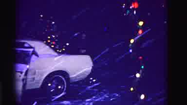 Hagerstown Maryland USA (1962): Woman Scraping Car Window Then Her And Dog Get