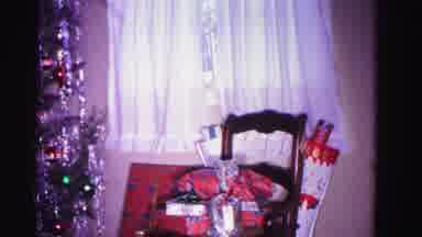 Hagerstown Maryland USA (1962): A Christmas Tree With Lots Of Tinsel And Ornaments