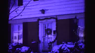 Hagerstown Maryland USA-1962: Camera Pans Across The Front Of The House To