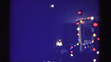 Hagerstown Maryland USA (1962): Christmas Decoration On The Doors Of Houses Lit At