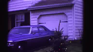 Hagerstown Maryland USA (1962): House With A Car Out Front And Christmas