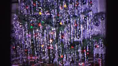 Hagerstown Maryland USA (1962): A Green Christmas Tree With Lights Ornaments