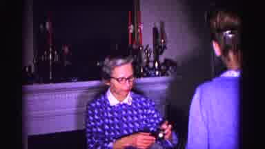 Hagerstown Maryland USA (1962): A Young Couple And A Grandma Are Together And