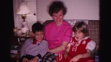 Hagerstown Maryland USA (1962): Family Relaxing In Living Area With Small Children