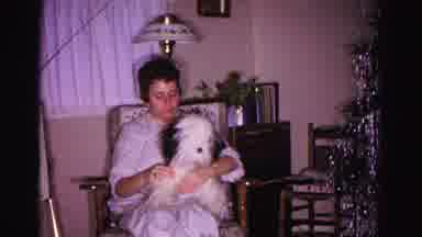 Hagerstown Maryland USA (1962): A Lady Holding A Toy Puppy