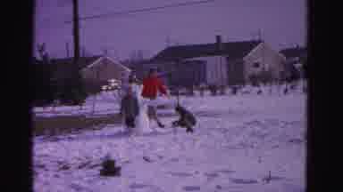 Hagerstown Maryland USA (1962): Christmas Time Exchanging Gifts Kids Playing In