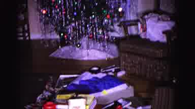 Hagerstown Maryland USA (1962): Christmas Tree With Presents In Front Of It That