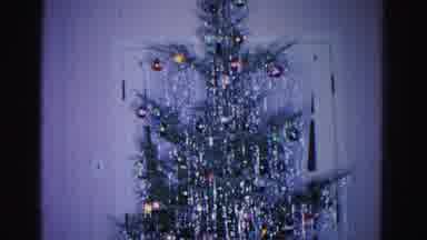 Hagerstown Maryland USA (1962): Vintage Christmas Tree Completely Decorated With