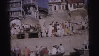 Calcutta India (1962): People Walking City Living