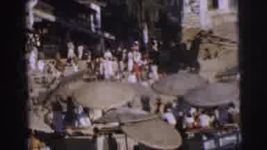 Calcutta India (1962): A Big Crowd In A Boat Procession In Some Remote Asian