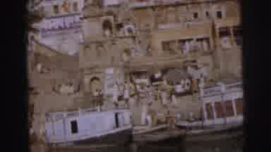 Calcutta India (1962): Recording Of People Near Boats In The Harbor Of A Town