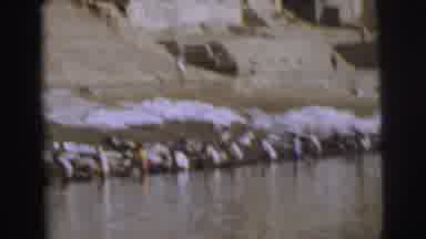Calcutta India (1962): Floating Down The River While Women Appear To Do Laundry