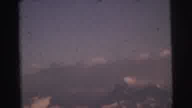 Calcutta India (1962): A Panorama Of A Mountain Peak Outline With Snow Caps