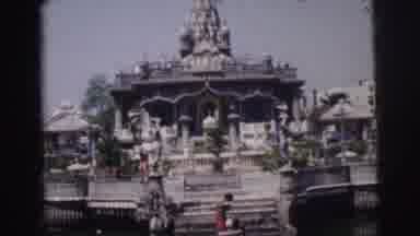 Calcutta India (1962): Panoramic Image Of Buddhist Temple Located In India By The