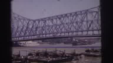 Calcutta India (1962): It Is The Biggest Bridge In Some Place Look Like A Very