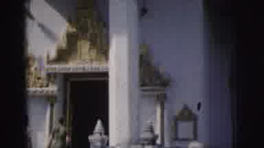 Calcutta India (1962): People Entering White Temple Building On A Sunny Day