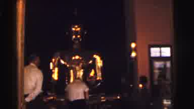 Calcutta India-1962: People Visiting Golden Statue and Temple