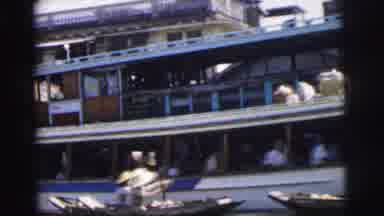 Calcutta India (1962): Boats Swimming In Dirty Asian With Very Tense Sounds Looks