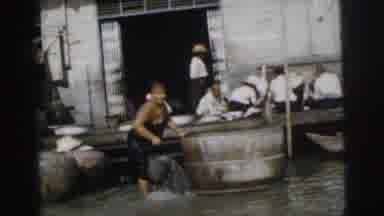 Calcutta India (1962): Indian Families Washing Laundry In The River