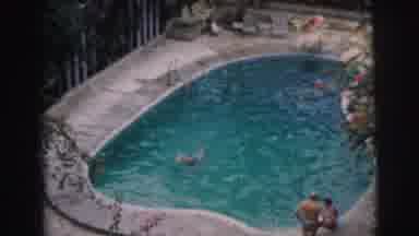 Calcutta India (1962): The Person Is Swimming In The Water Very Fastly
