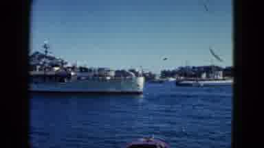 Acapulco Mexico (1962): A Navy Ship Is Being Profiled From Right To Left In Open