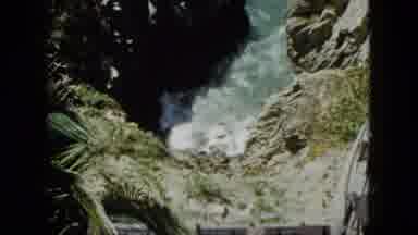 Acapulco Mexico (1962): The Waters Are Waving In Between The Rocks Near The