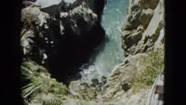 Acapulco Mexico (1962): The Steady Waves Are Crashing Loudly On The Rocks