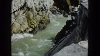 Acapulco Mexico (1962): View Of Water Crashing Against Rocks On A Bright Sunny Day