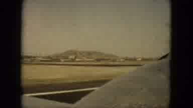 Acapulco Mexico (1962): Passing View Of Farmland Mountain And Lake On A Sunny Day