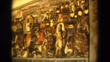 Acapulco Mexico (1962): View Of A Large Religious Wooden Framed Painting On Indoor