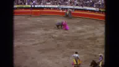 Acapulco Mexico (1962): A Matador Fighting A Bull In A Safe Place An Arena