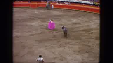 Acapulco Mexico (1962): Bullfighting Ring With Matador And Red Cape For The Bull