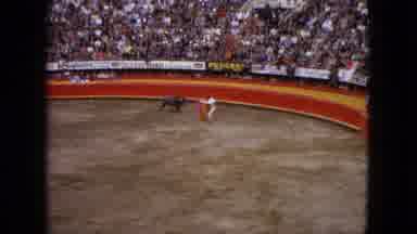 Acapulco Mexico (1962): Matador Playing With Bull At A Rodeo