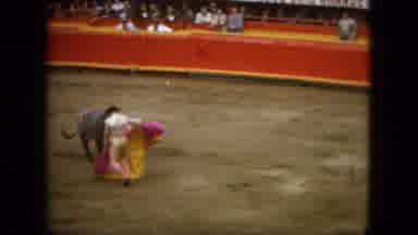 Acapulco Mexico (1962): Bull And Bullfighter Doing A Dance