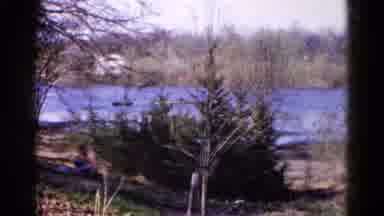 Wauconda Illinois USA (1961): The People Were Doing Something Near The River