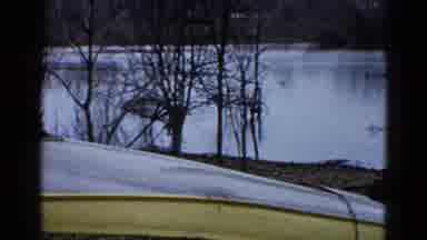 Wauconda Illinois USA (1961): Erie Winter Lake With Flipped Boat Wishing To Go