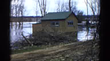 Wauconda Illinois USA (1961): After The Recent Storm My House Is Now In The Water