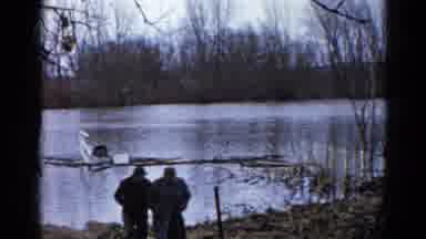 Wauconda Illinois USA (1961): The Two Men Were Walking Near The River And Talking