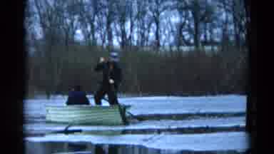 Wauconda Illinois USA (1961): The Person Was Doing Something In The Boat Another