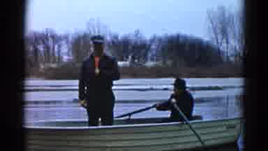 Wauconda Illinois USA (1961): A Scene Of Two Men That Are In A Canoe
